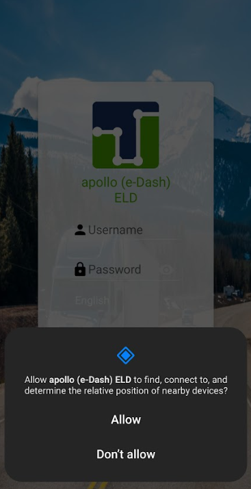 Apollo ELD Would like to Use Bluetooth